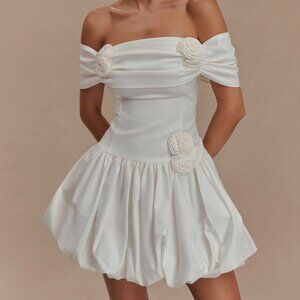 Meshki Giovanna Off Shoulder Mini Dress